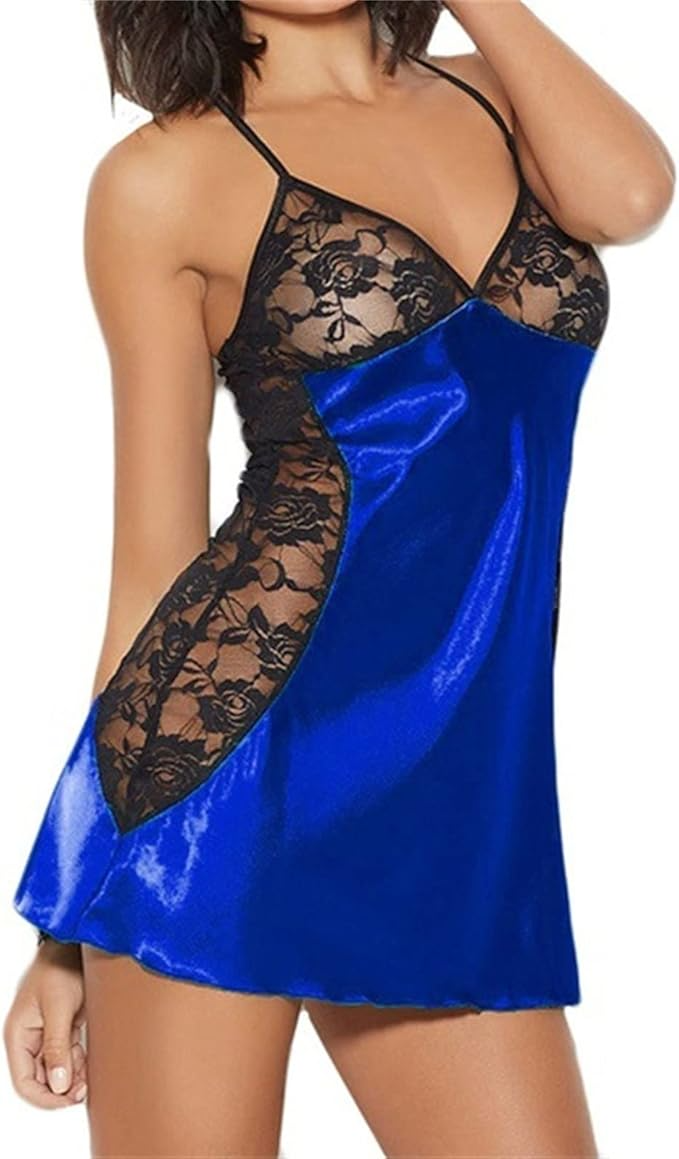 Home Lace Slip Nightdress Backless Pajamas