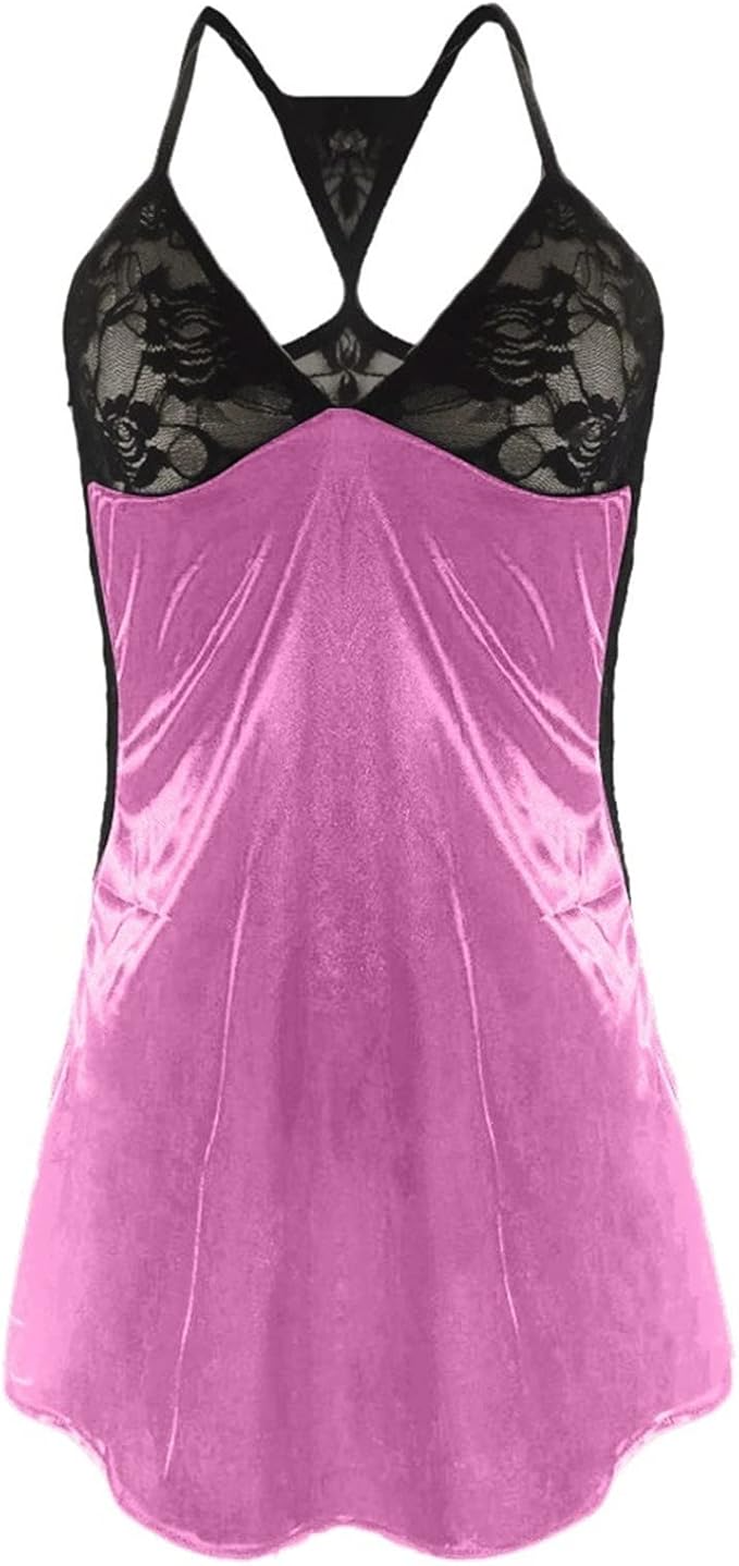 Home Lace Slip Nightdress Backless Pajamas