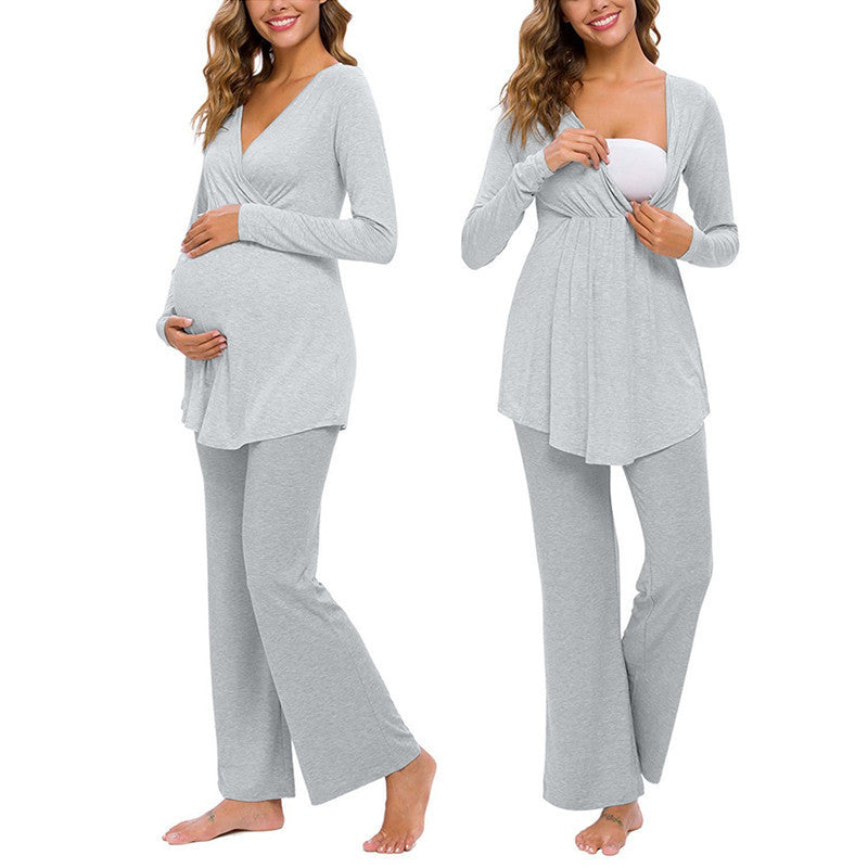 Nursing pajamas for pregnant
