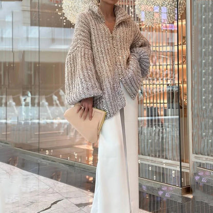 Western-Classy Sequin Knitwear Coat