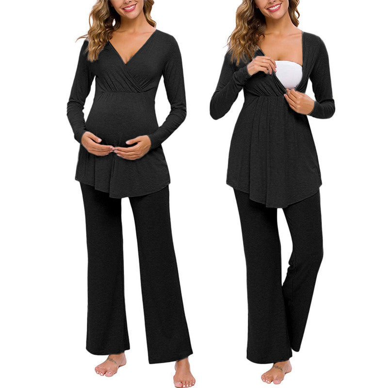 Nursing pajamas for pregnant