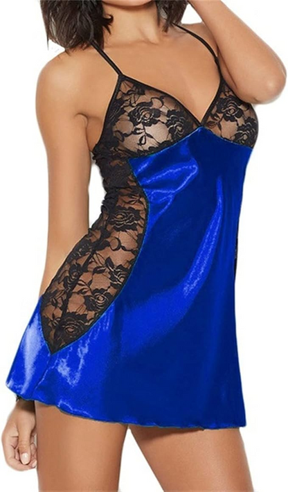 Home Lace Slip Nightdress Backless Pajamas