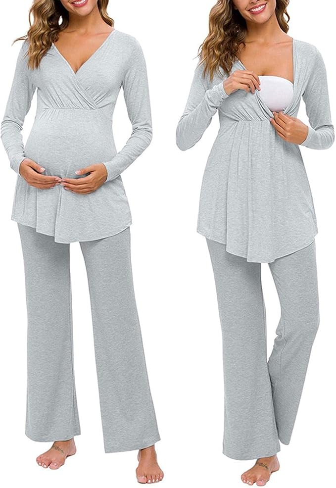Nursing pajamas for pregnant