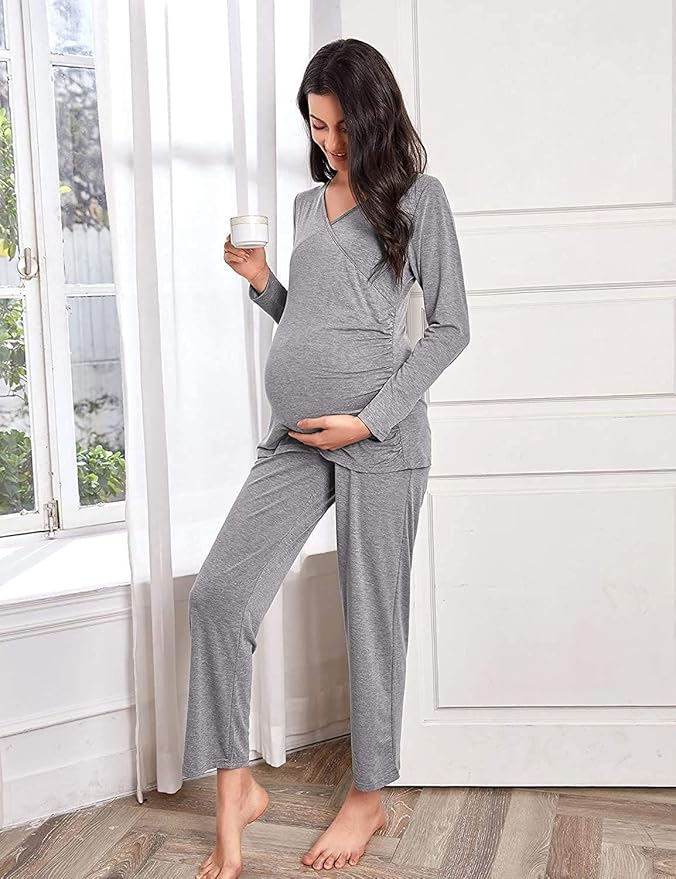 Nursing pajamas for pregnant