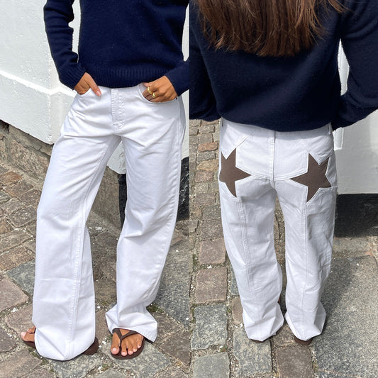 Retro Back Five-pointed Star Jeans