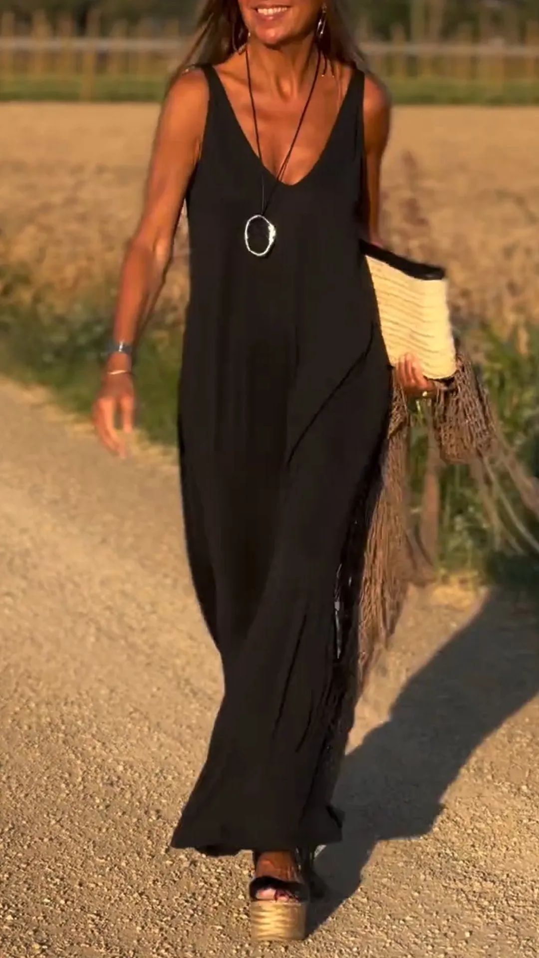 Sexy Trend V-neck Strap Dress